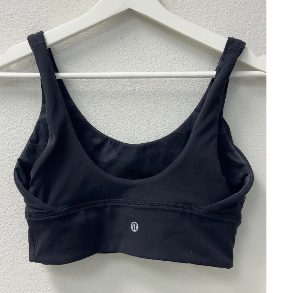 Lululemon Align Reversible Bra 8 Black Camo Nulu Yoga Sport Yoga Athleisure